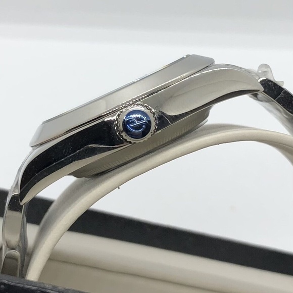 Parnis Black Dial Sapphire Crystal Green Mark Automatic 40mm Watch Brand New - Picture 8 of 9